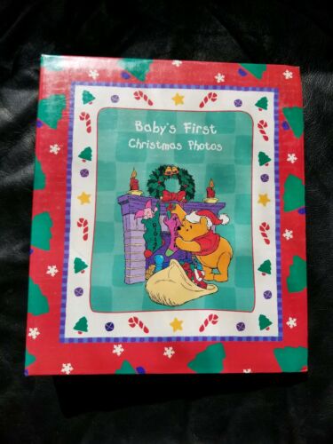 New Winnie Pooh Baby Memory Photo Brag Pic Book 1st Christmas Disney Keepsake