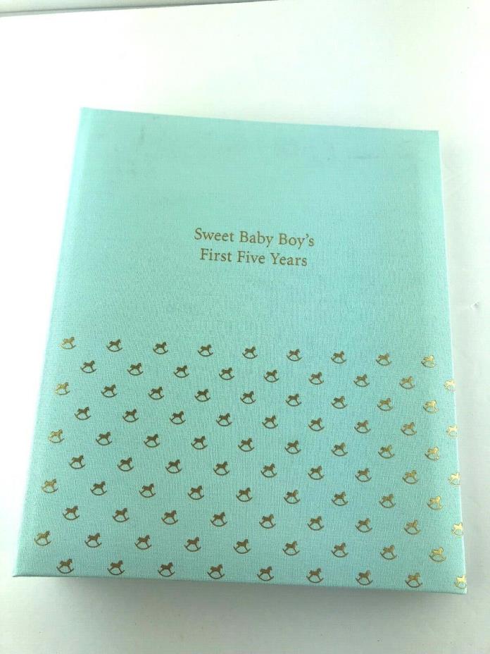 Hallmark Sweet Baby Boy's First Five Years Memory Book Photo Album New