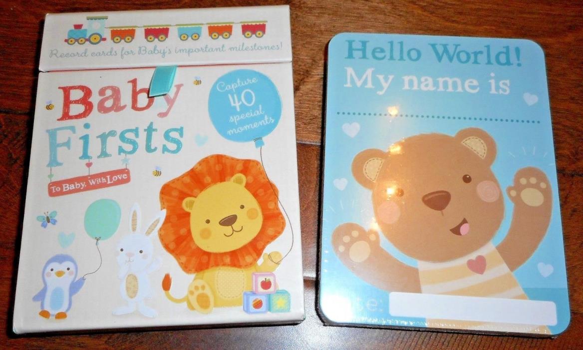 NEW IN BOX Baby Milestones Pictures Baby Firsts Shower Gift 40 Moments Unisex