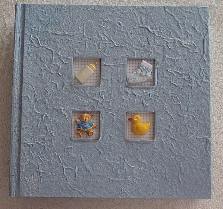 Barnes and Noble Blue Baby Boys Photo Album,- NOT USED - OPENED #