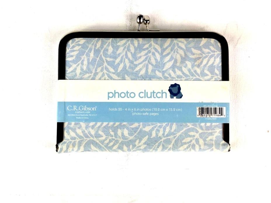 Photo Album Clutch 20 4x6 Proud Mom Grandmother Cute Baby Blue Purse C R Gibson