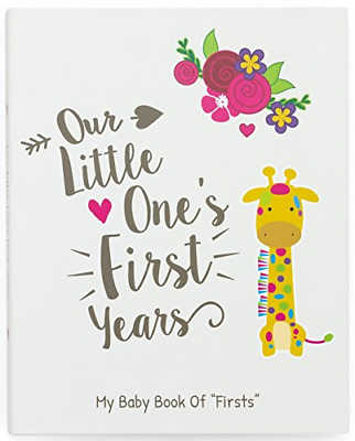Ronica First Year Baby Memory Book & Baby Journal - Modern baby shower gift & to