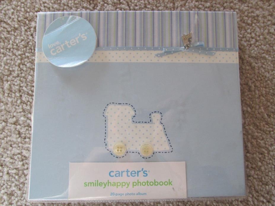 Carter's 20 page Blue Baby Photo Album   New    Free shipping
