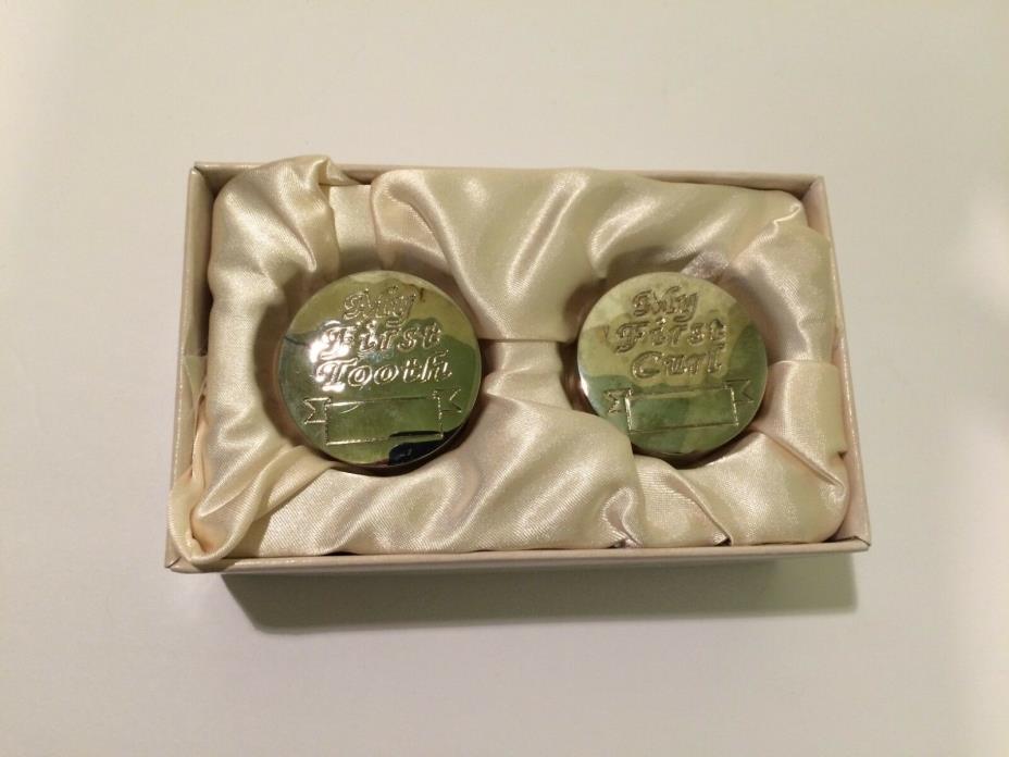 Things Remembered Engraveable My First Tooth & First Curl Silver Keepsake Boxes