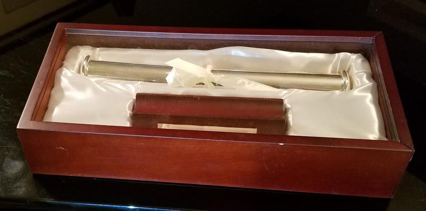 New Scroll / Diploma / Wedding Cert Keepsake Display Stand with Satin lined Box
