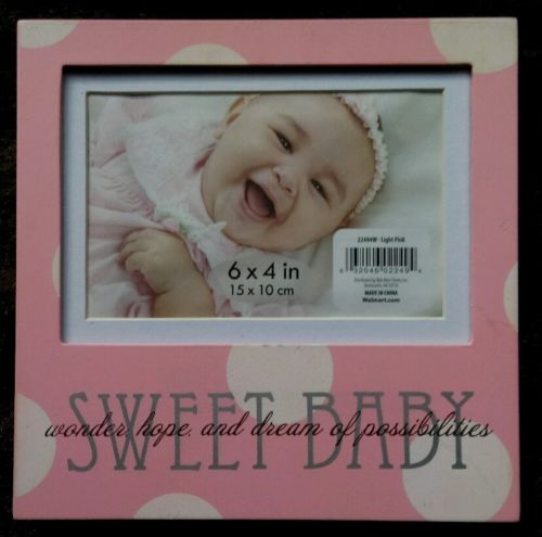Cute Sweet Baby Girl. Picture frame.