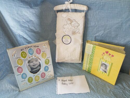 Infant Baptism Blanket, 12 Month / my first year photo frame & Photo Album Lot