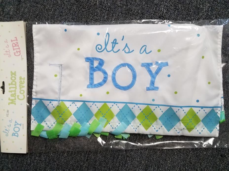 IT'S A BOY MAILBOX COVER Great for Birth Announcement Adorable Gift new