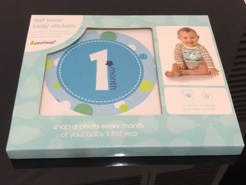 Baby Boy First Year Belly Sticker Set Milestone Photo Prop Belly Stickers Months