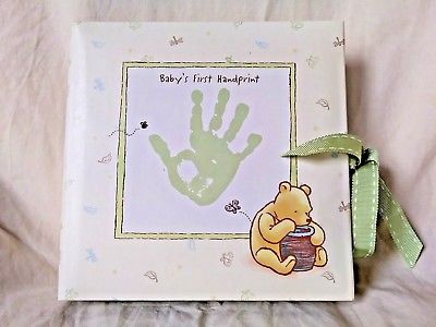 Classic Winnie the Pooh Baby Handprint Kit With Easel Shower Gift New Keepsake
