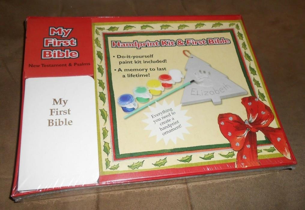 Handprint Kit and First Bible  Brand New Factory Sealed