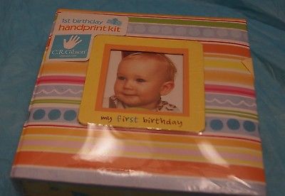 NIB Baby's First Birthday Handprint Kit by CR Gibson