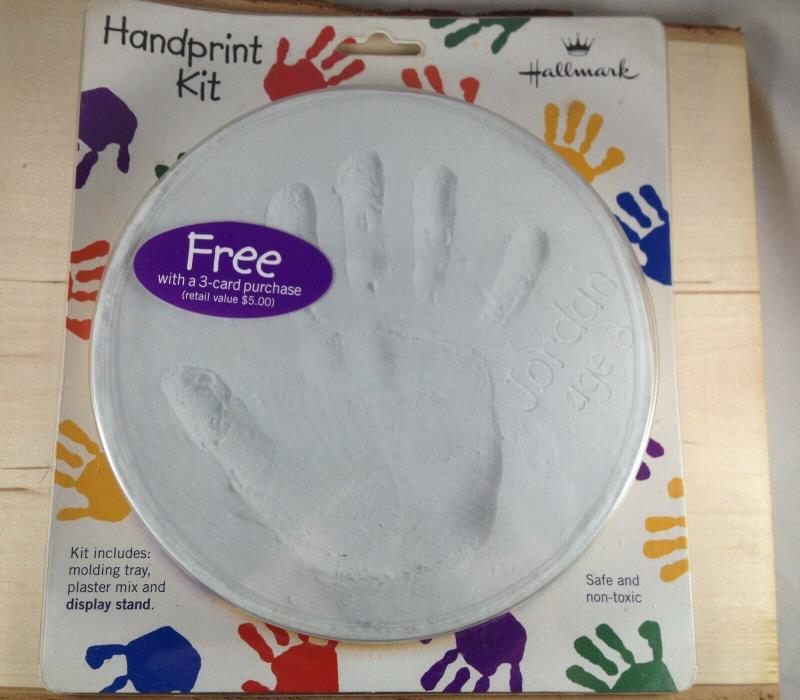 Hallmark Handprint Kit Kids Baby Babies Memories Hand Print Plaster Children