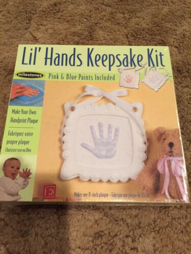 Lil' Hands Keepsake Kit- by Milestones-Includes Pink & Blue Paints