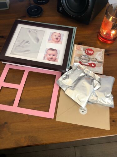 Baby Handprint Kit by Little Hippo Clay Picture Frame Baby Shower FREE SHIPPING!