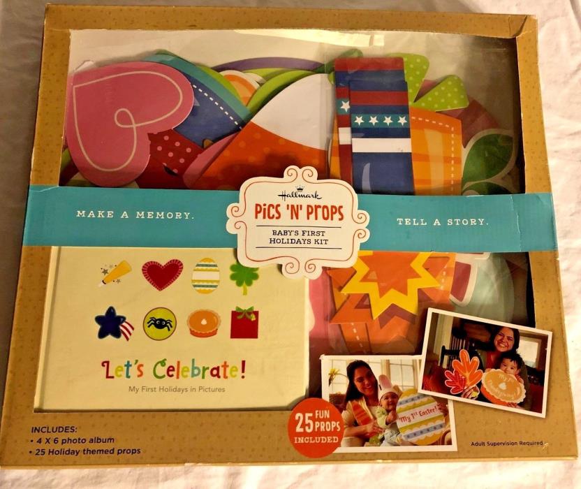 Hallmark Pics N Props Baby's First Holidays Kit Photo Booth Photo Album Gifts