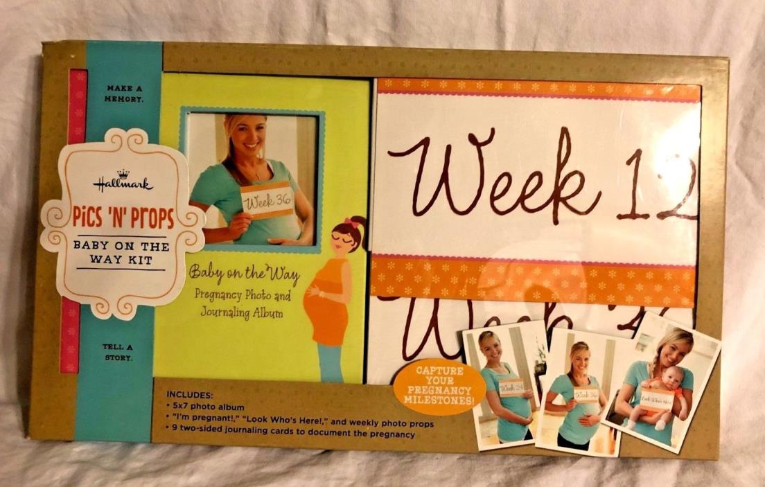 Hallmark PICS N' PROPS - BABY ON THE WAY KIT Photo Album Gifts