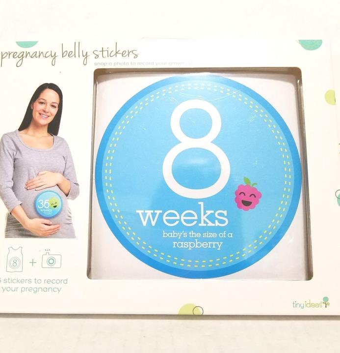 Pregnancy Belly Stickers 8-40 weeks plus others (D358)