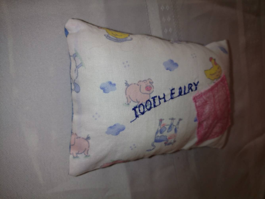 Vintage tooth fairy pillow 1960's