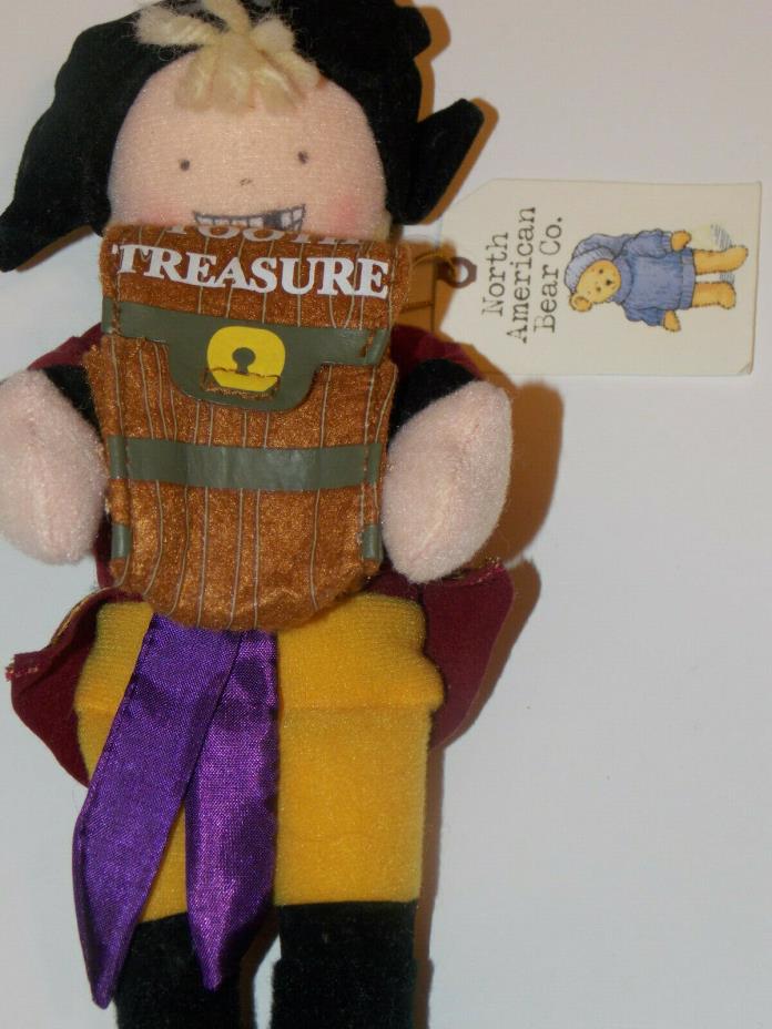 North American Bear Tooth Pirate Tooth Fairy Doll New w/tags tooth holder/pillow