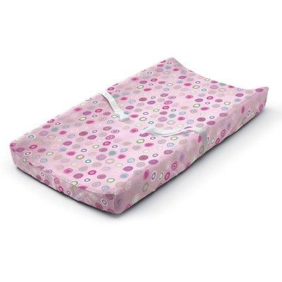New Ultra Plush Changing Table Pad Cover Pink Swirl