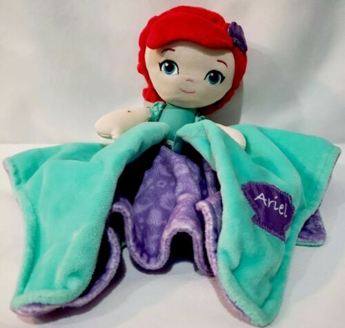 Disney Baby Little Mermaid ARIEL Security Blankie Lovey Blanket Plush Doll