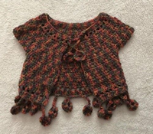 Multi-colored Baby or Doll Cardigan