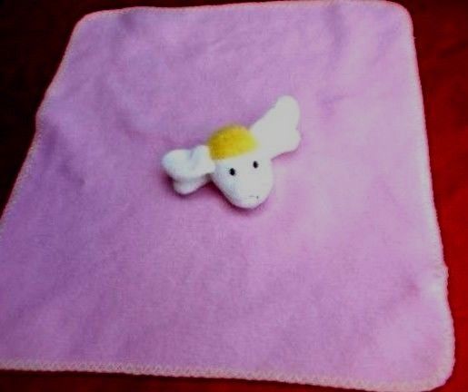 Pink Lamb Lovey Security Blanket 17x17