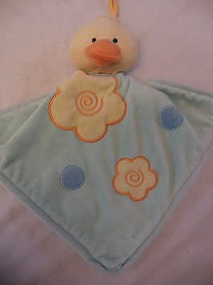 Baby Duck Yellow Security Green Soft Blanket Blankie Banky
