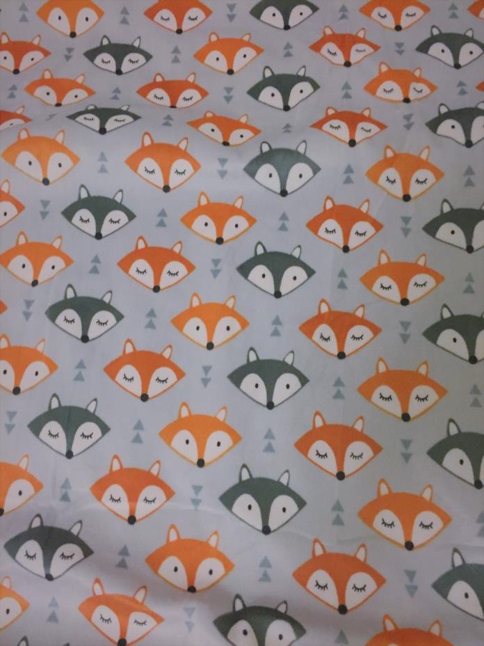 Handmade Orange Fox Baby Blanket