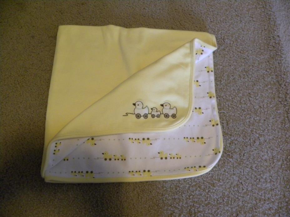 gymboree unisex baby reversible duck blanket(RARE!)