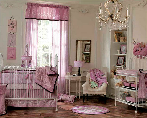 Cocalo Couture PLUMERIA 6pc Crib Bedding Set Nursery Girls
