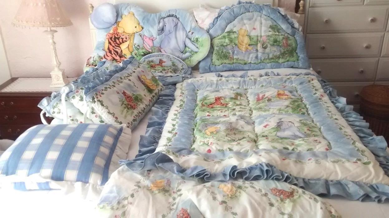 Winnie the Pooh Classic Crib Set Bedding 12 Pieces