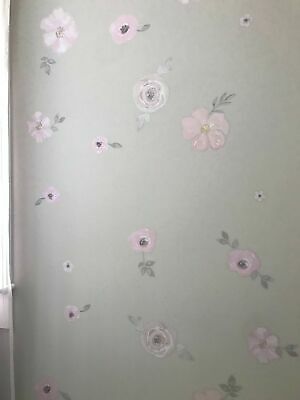 Sweet JoJo Designs Blush Pink, Grey and White Peel and Stick Wall D... BRAND NEW