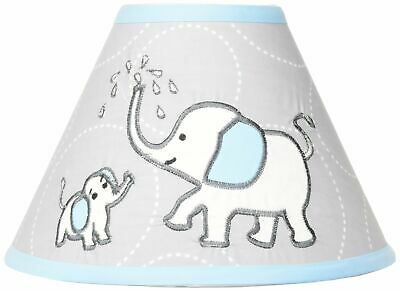 GEENNY Lamp Shade Blizzard Blue Grey Elephant