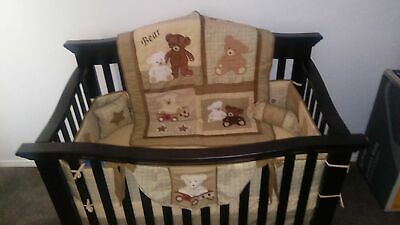 GEENNY Boutique 13 Piece Crib Bedding Set, Baby Teddy Bear BRAND NEW