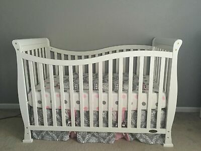 My Baby Sam Olivia Rose 3 Piece Crib Bedding Set, Pink/Gray BRAND NEW