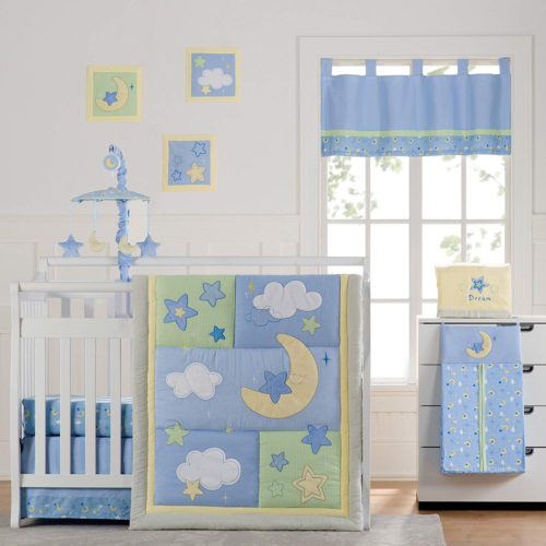 Wish I May Quintessential Cotton Quilted 10 Piece Crib Bedding Set