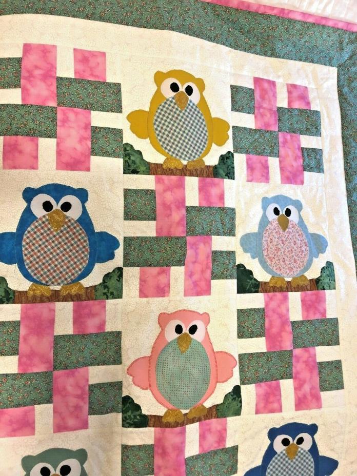 Baby Quilt With Owls