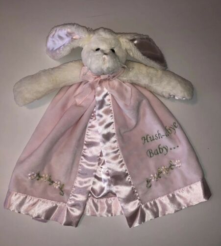 BEARINGTON BABY HUSH A BYE BABY PINK RABBIT SECURITY BLANKET LOVEY K4