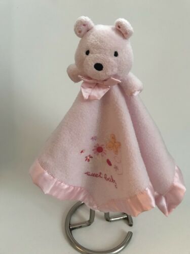 Carters Sweet Baby Pink Teddy Bear Baby Blanket Security Lovey