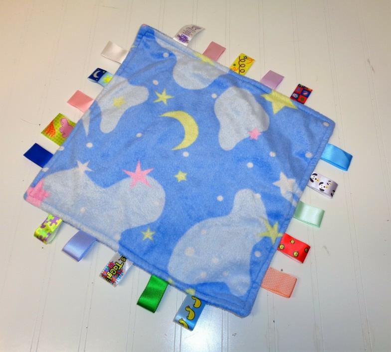 Taggies Cloud Moon Stars Lovey Security Blanket Baby Toy