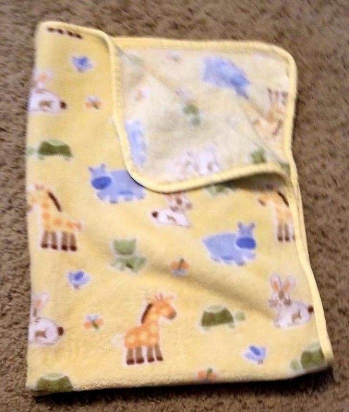 Circo Yellow Giraffe Hippo Turtle Rabbit Baby Blanket, 28