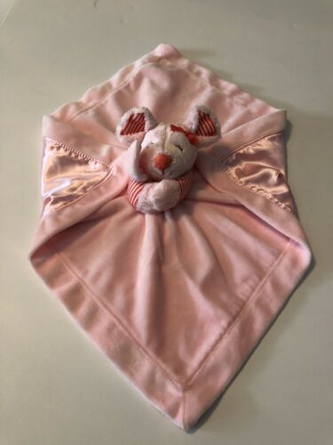 CARTER’S PINK MOUSE STRIPES SATIN SECURITY BLANKET LOVEY K4