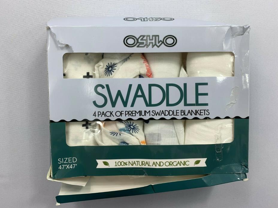 OSHLO Swaddle 4 Pack of Premium Swaddle Blankets 47