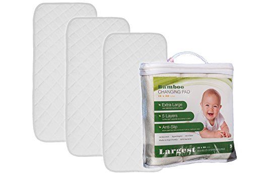 Bamboo Changing Pad Liner (3-Pack) - Extra Large 35