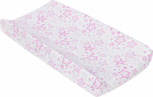 MiracleWare 8146 Pink Stars Muslin Changing Pad Cover