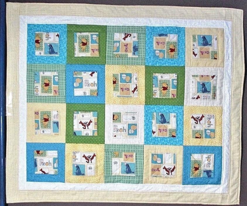 New! Handmade Baby Quilt Crib Blanket - Winnie the Pooh, Tigger, etc. 38