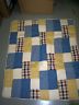 Baby Comforter Blue and Tan Squares, 45