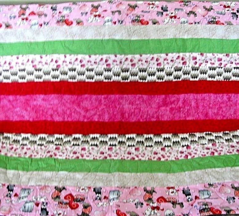 Baby Girl Quilt Quilted Blanket Bedroom Decor